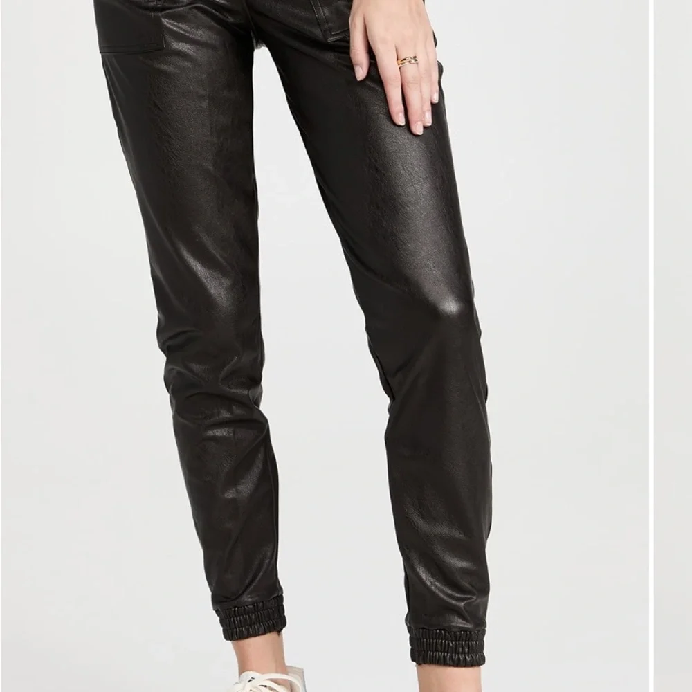SPANX‎ Black Skinny Pants High-Waisted Faux Leather